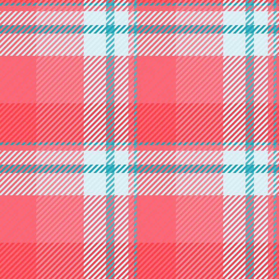 Eps background tartan plaid, stylish check seamless. Graph texture fabric textile pattern in red and light colors. vector