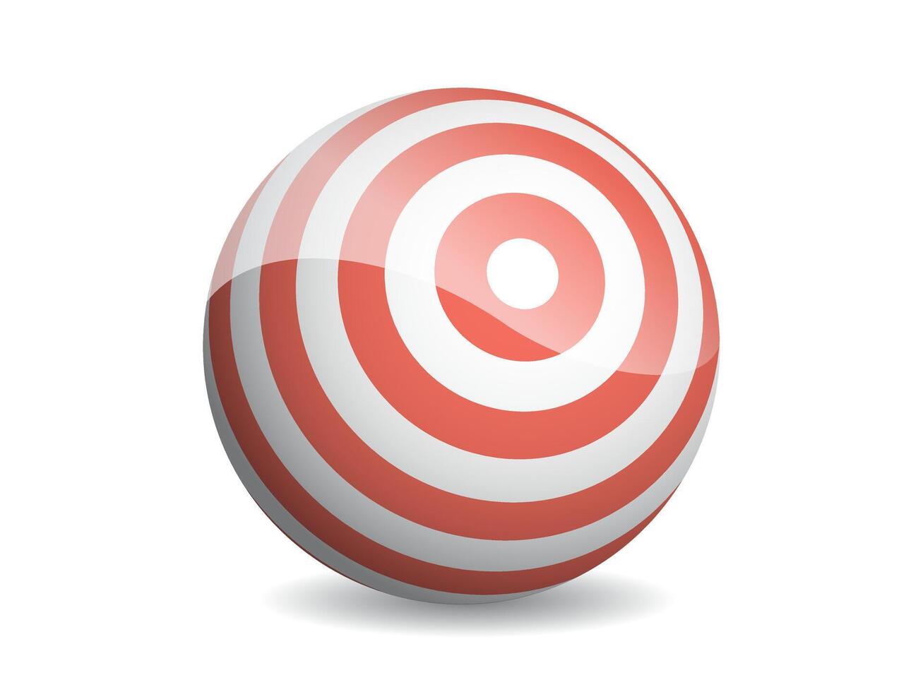 3D ball abstract illustration. Pattern sphere modern design. Round shape globe on white background. vector