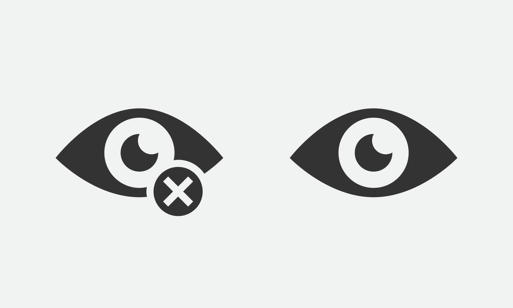 Show password icon, eye symbol. vision hide from watch icon. Secret view web design element. vector