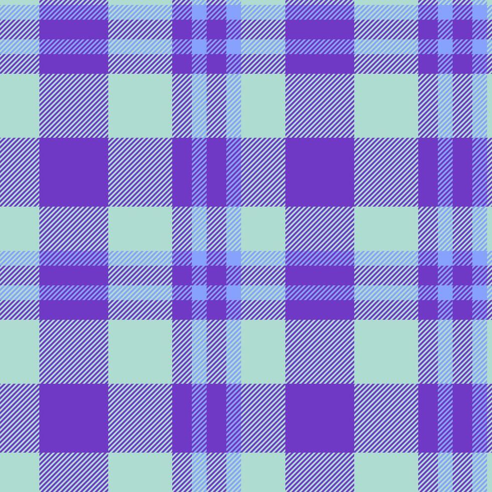 Difficult check texture background, structure tartan fabric pattern. Striped plaid seamless textile in violet and light colors. vector