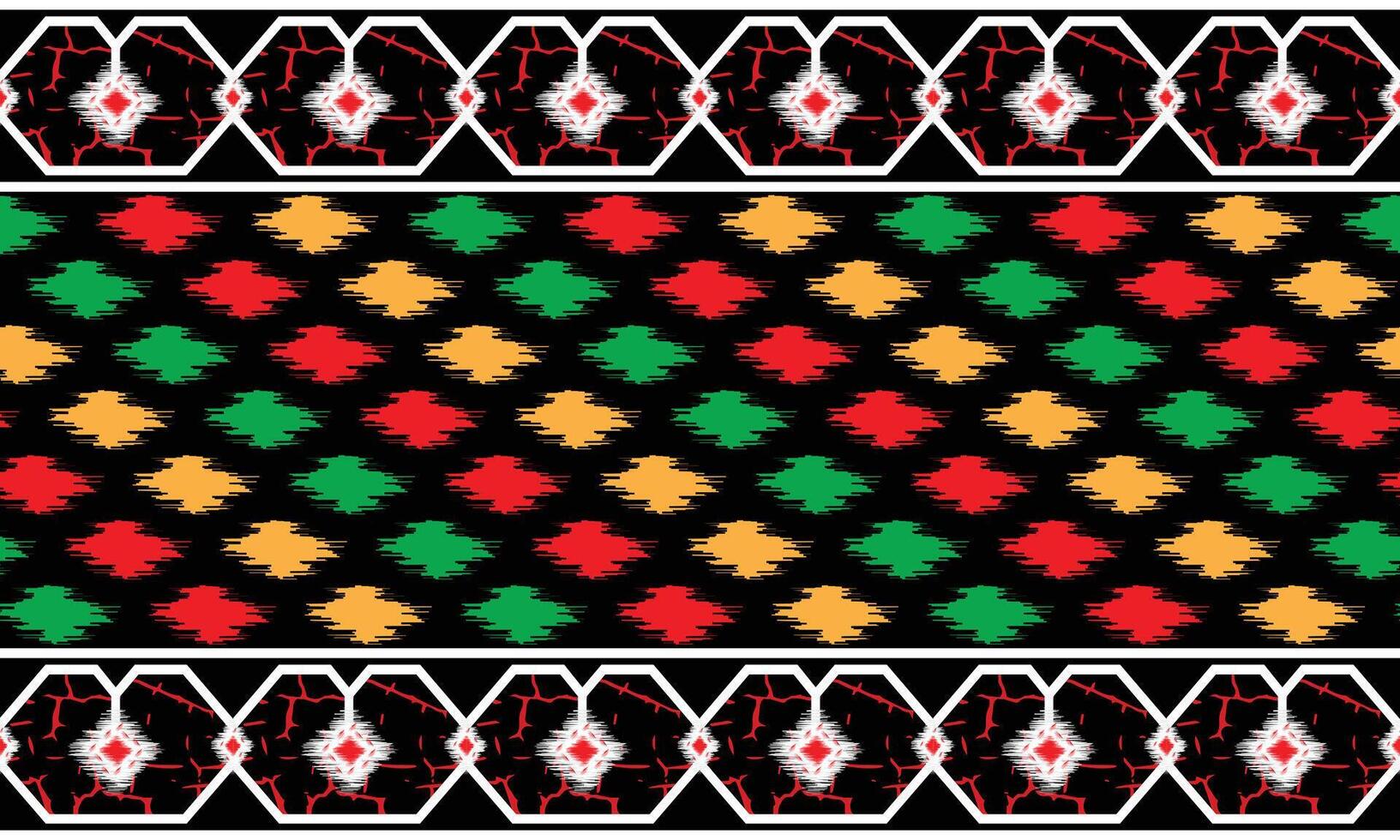 Jamdani saree border pattern design. Bangladesh and Indian original Traditional saree design patterns. Folk seamless fabric pattern design. vector