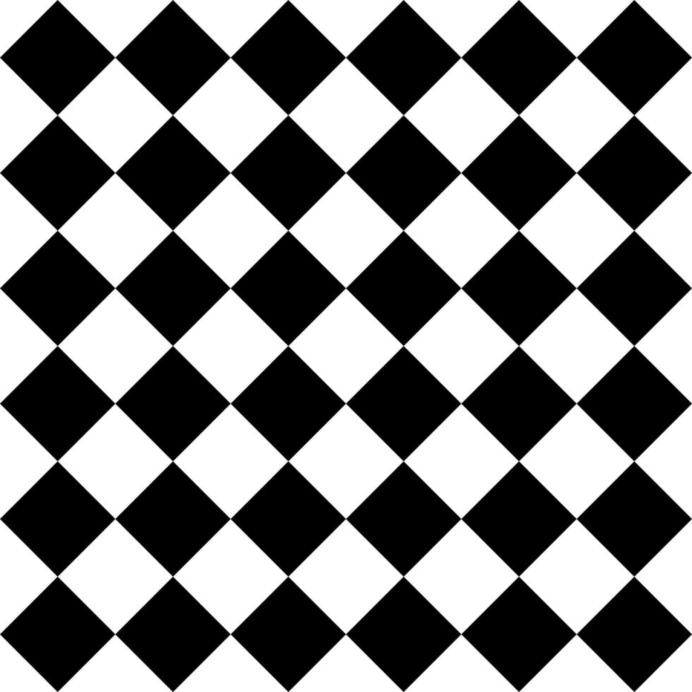 Check pattern - square - black and white square tiles, seamless repeatable pattern texture background vector