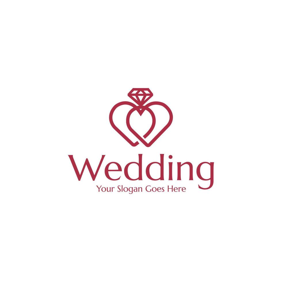 Wedding Planner Logo Design Template vector