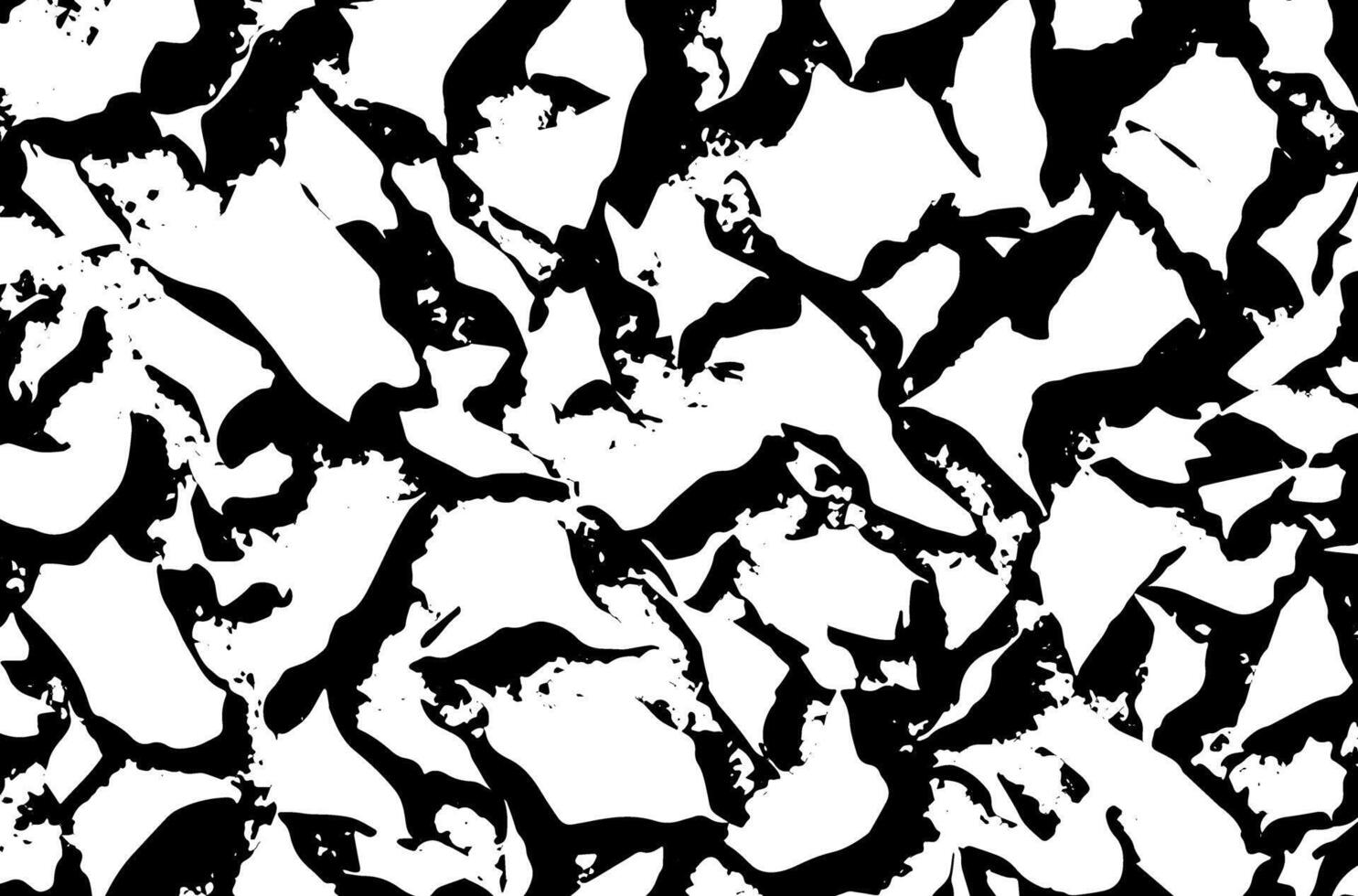 a black and white pattern with many different shapes vector