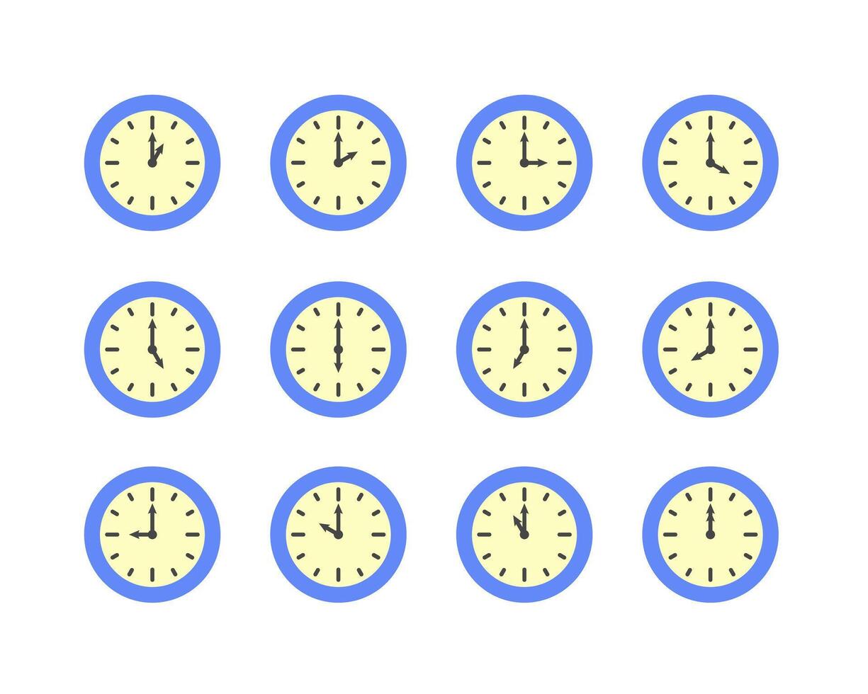 Summer clock icon design with passion fruit. Collection of fruit icons of time. vector