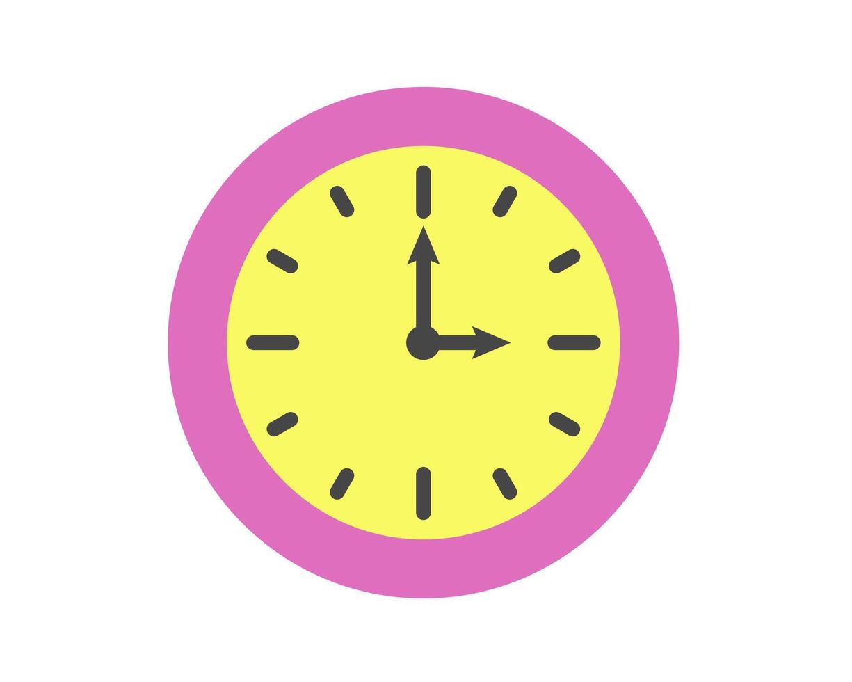 Summer clock icon design with pitaya, dragon fruit. Fruit icons of time. vector