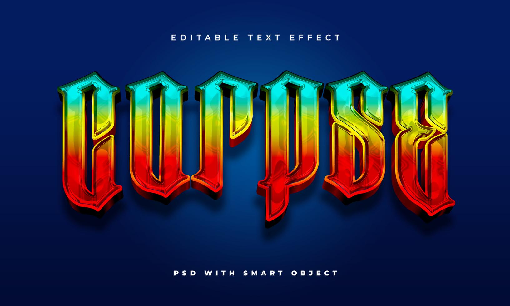 Corpse editable text effect template psd