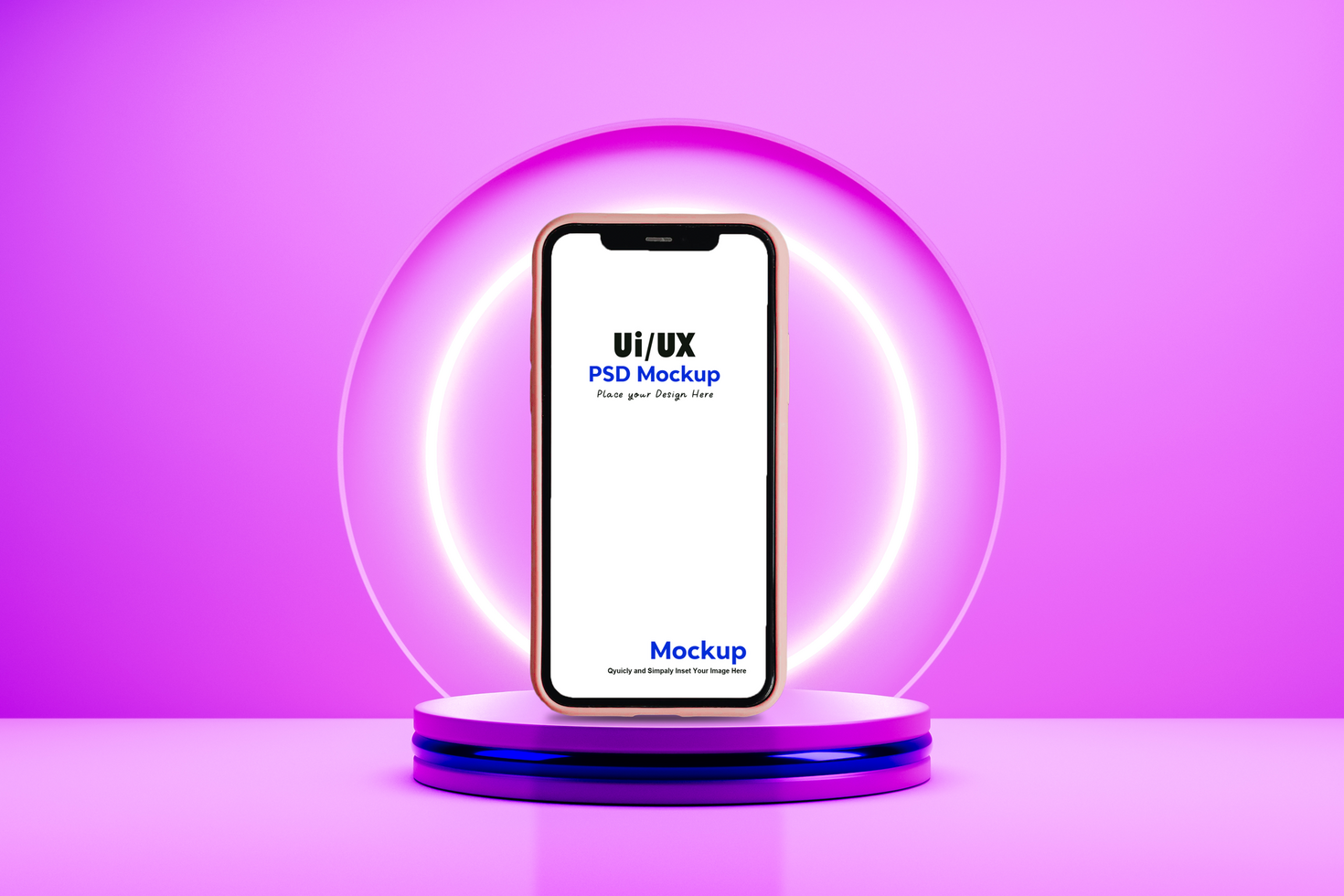 smartphone app ui ux mockup psd