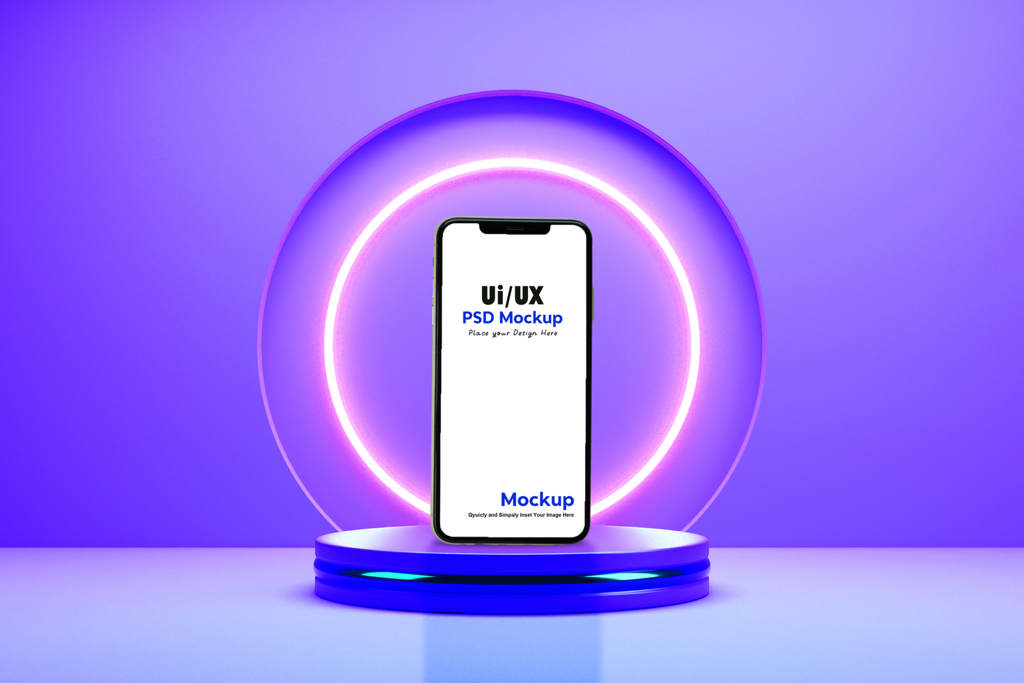 Phone screen app ui ux mockup psd