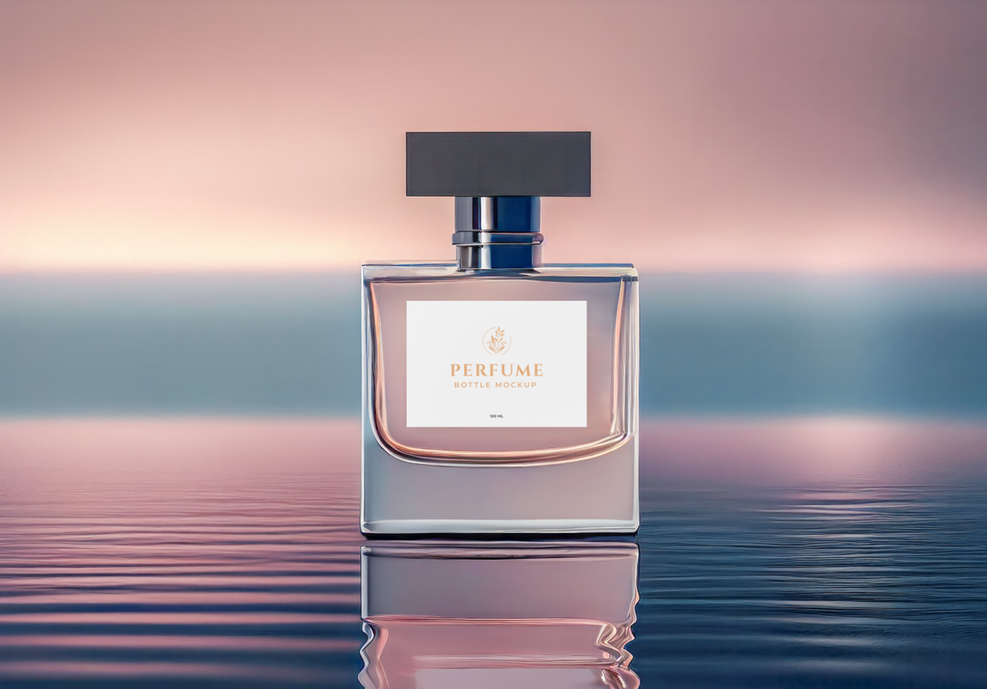 elegant perfume mockup psd