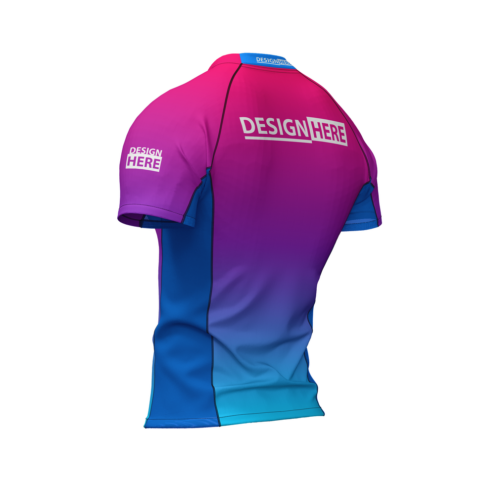 mens body fit o neck short sleeve raglan tshirt jersey mockup back halfside view psd