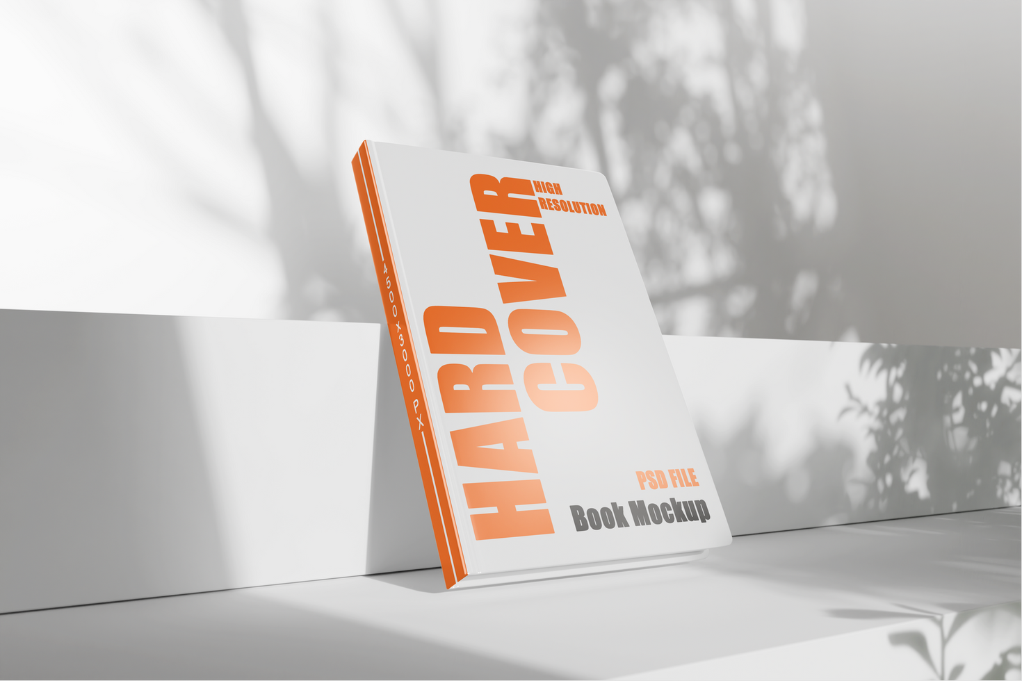Editable book hardcover mockup isolated with transparent background easy-to-use template psd