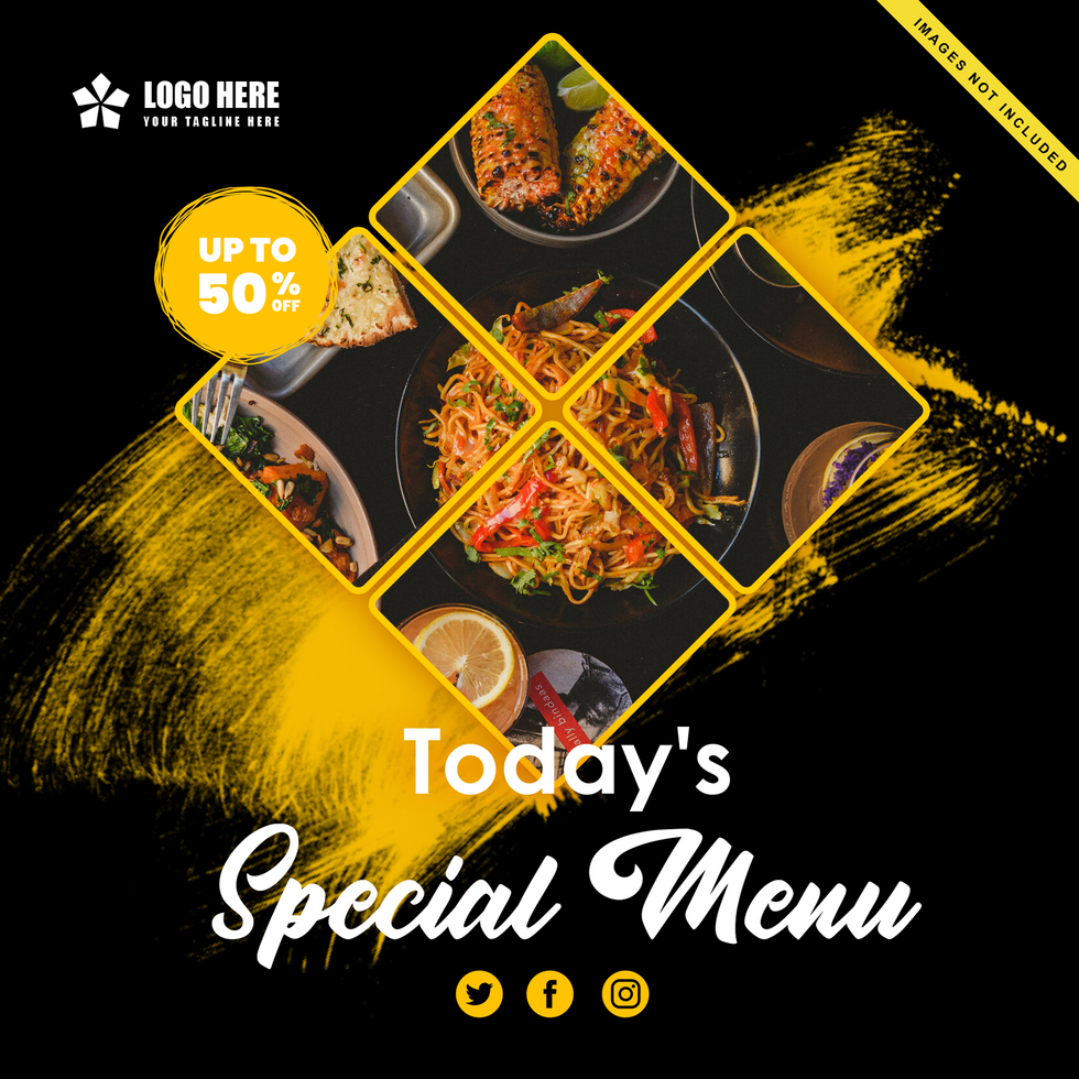 Special Menu Post Design Template psd
