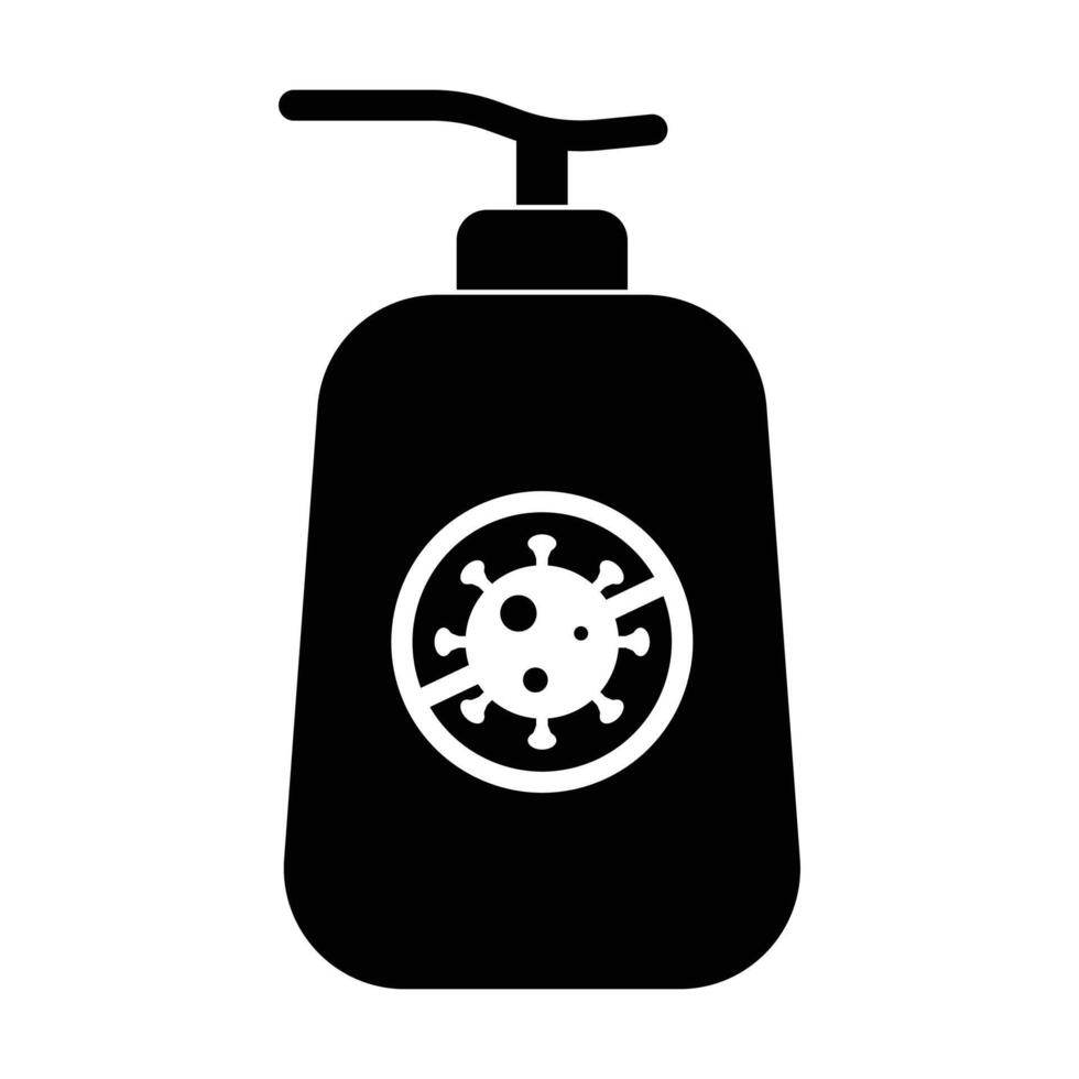 sanitizer icon on white background vector