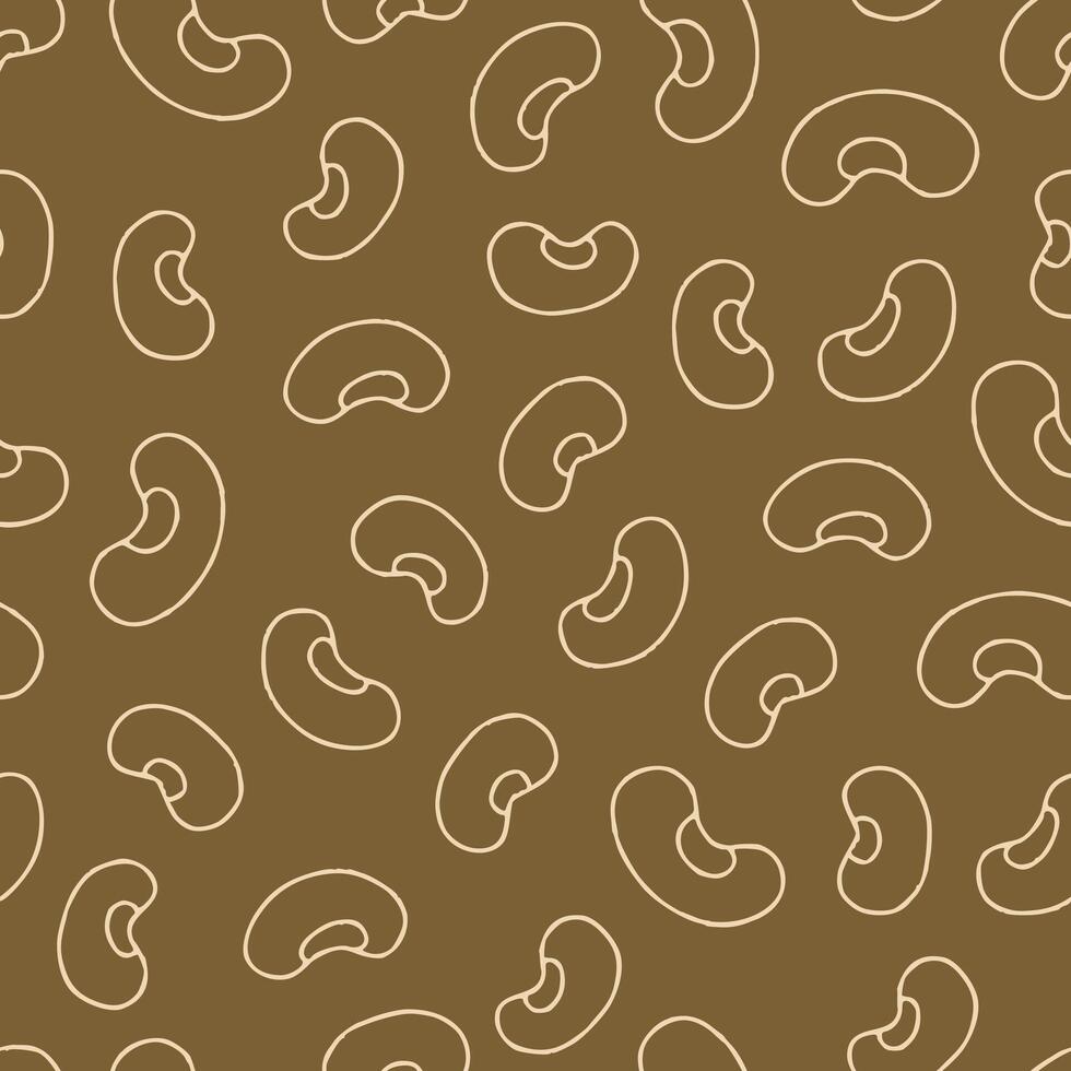 Outline Bunch of Soybean Seamless Pattern illustration Design vector