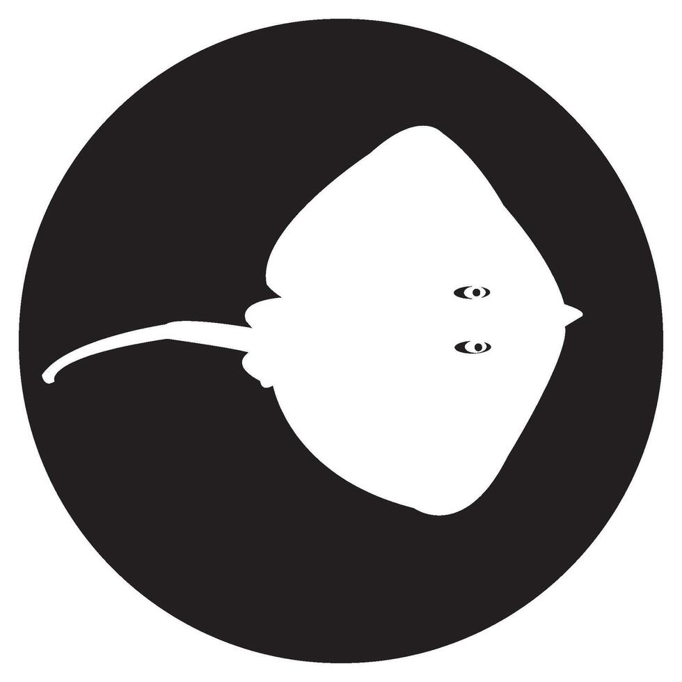 stingray icon logo design vector