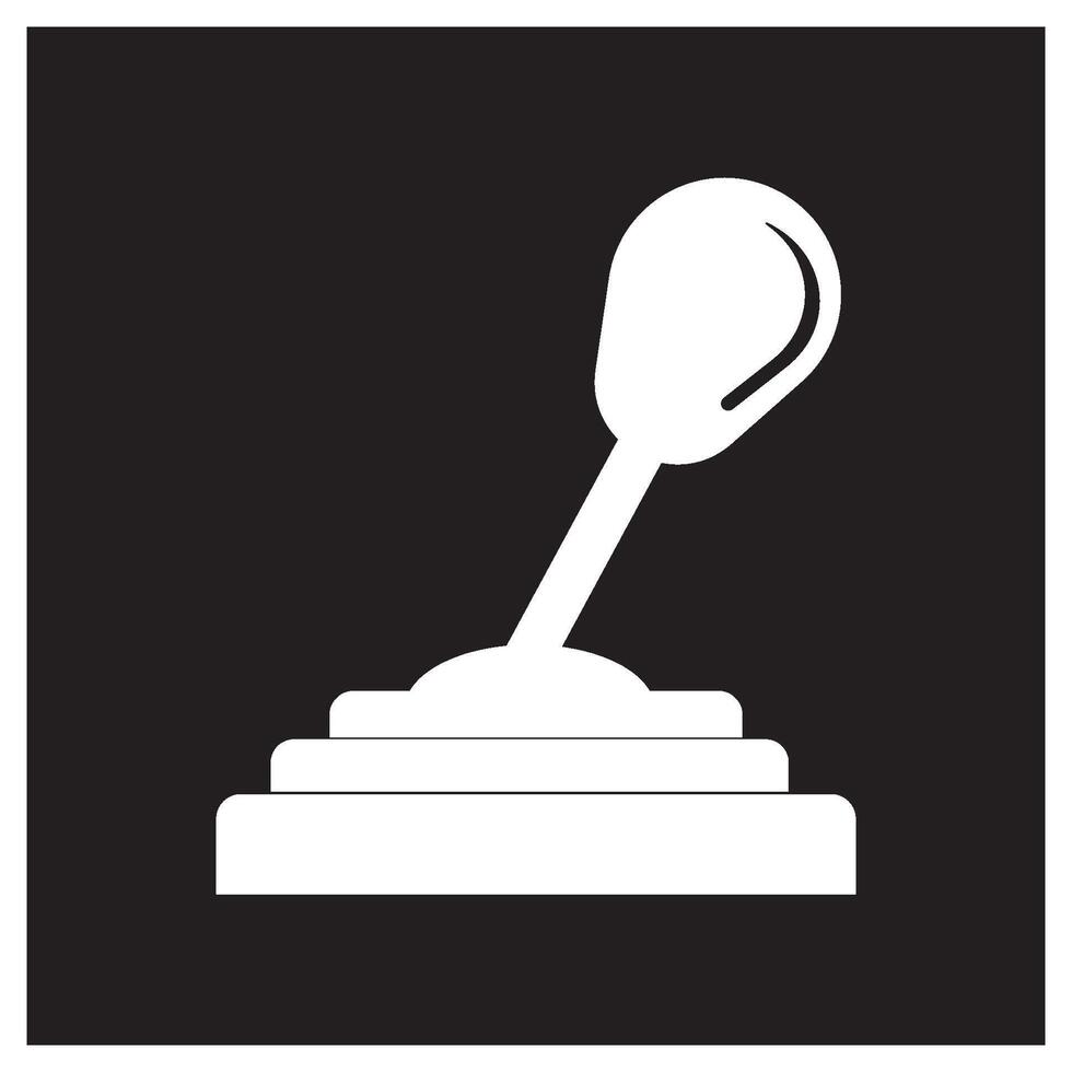 lever icon on a 4 wheeled vehicle vector
