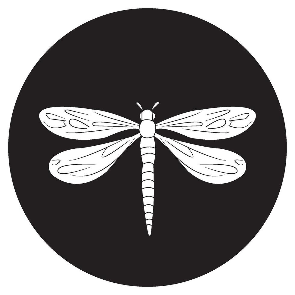 dragonfly icon logo design vector