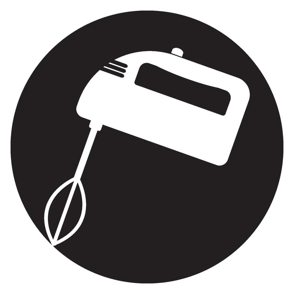 Hand mixer design template vector