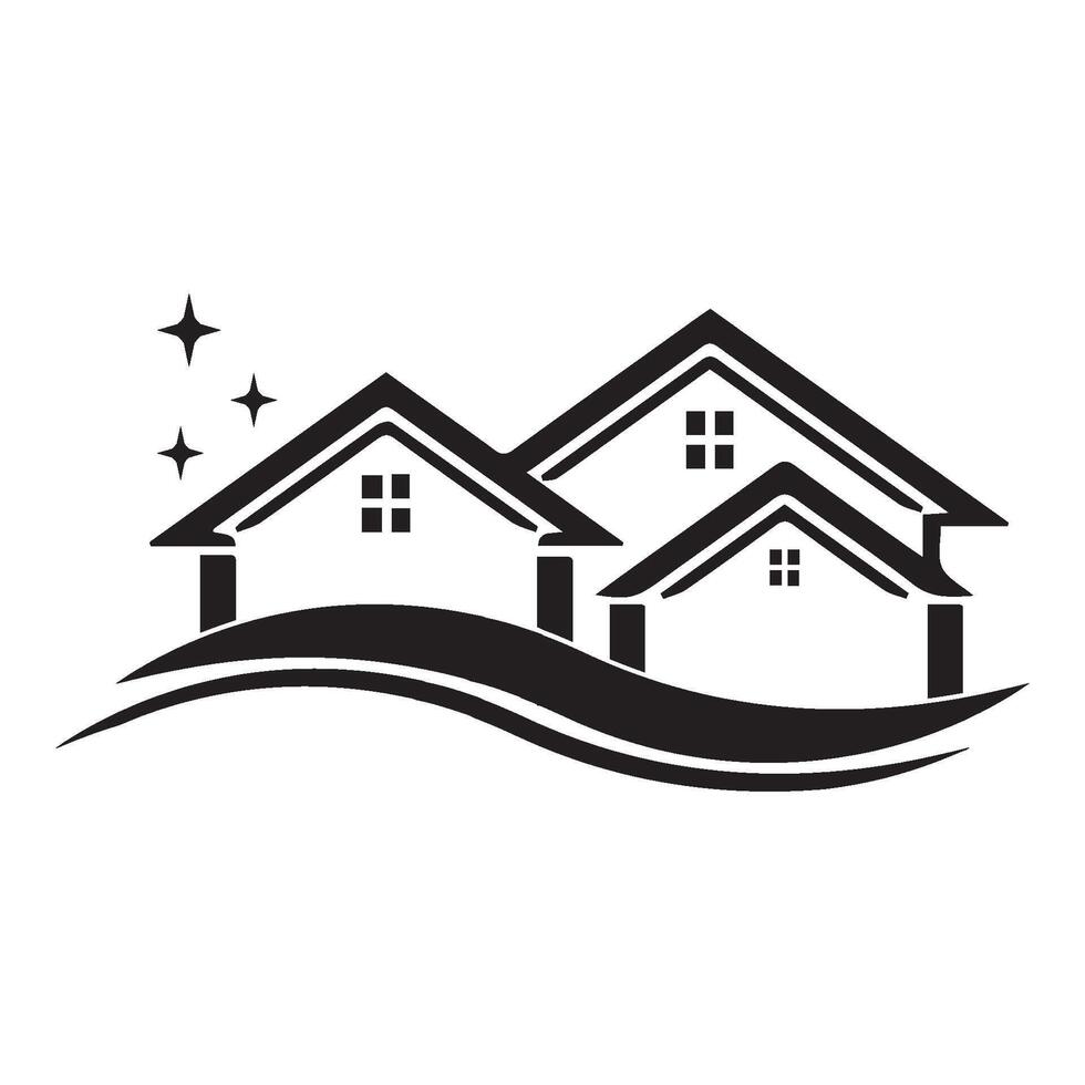 environmentally friendly house illustration design vector