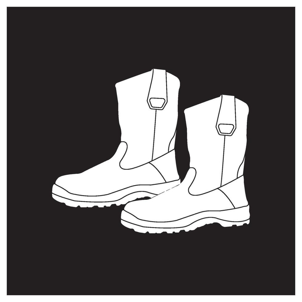 safety shoes iconl design vector