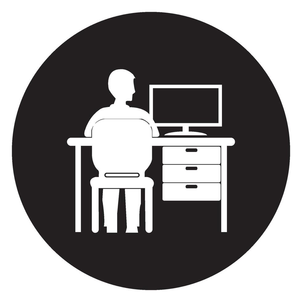 work from home logo template vector