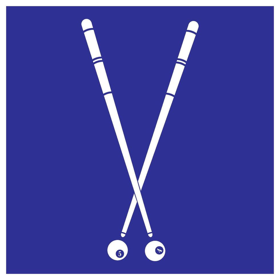 cue stick icon symbol design vector