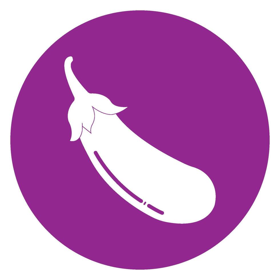 eggplant icon logo design vector