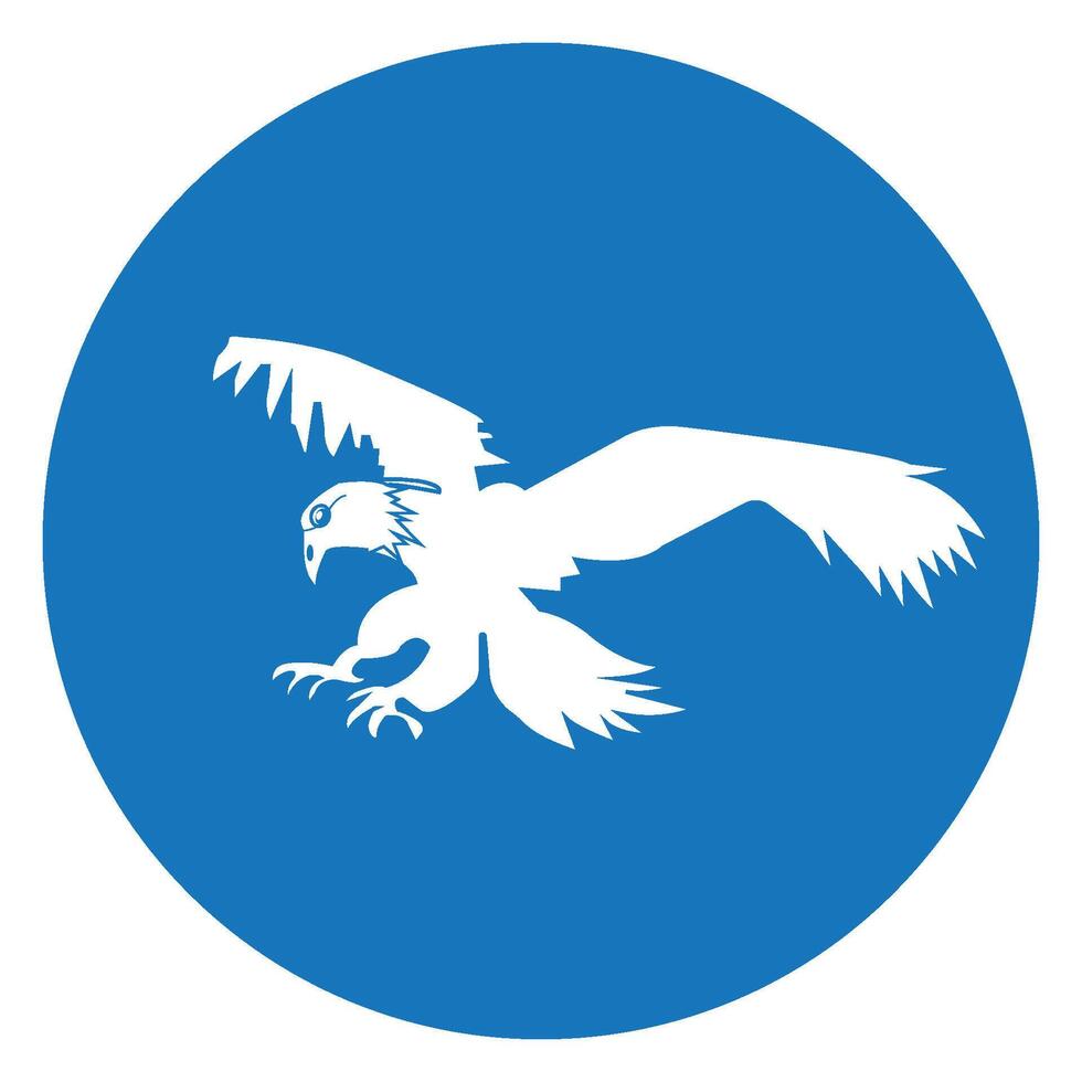 flying eagle icon design vector