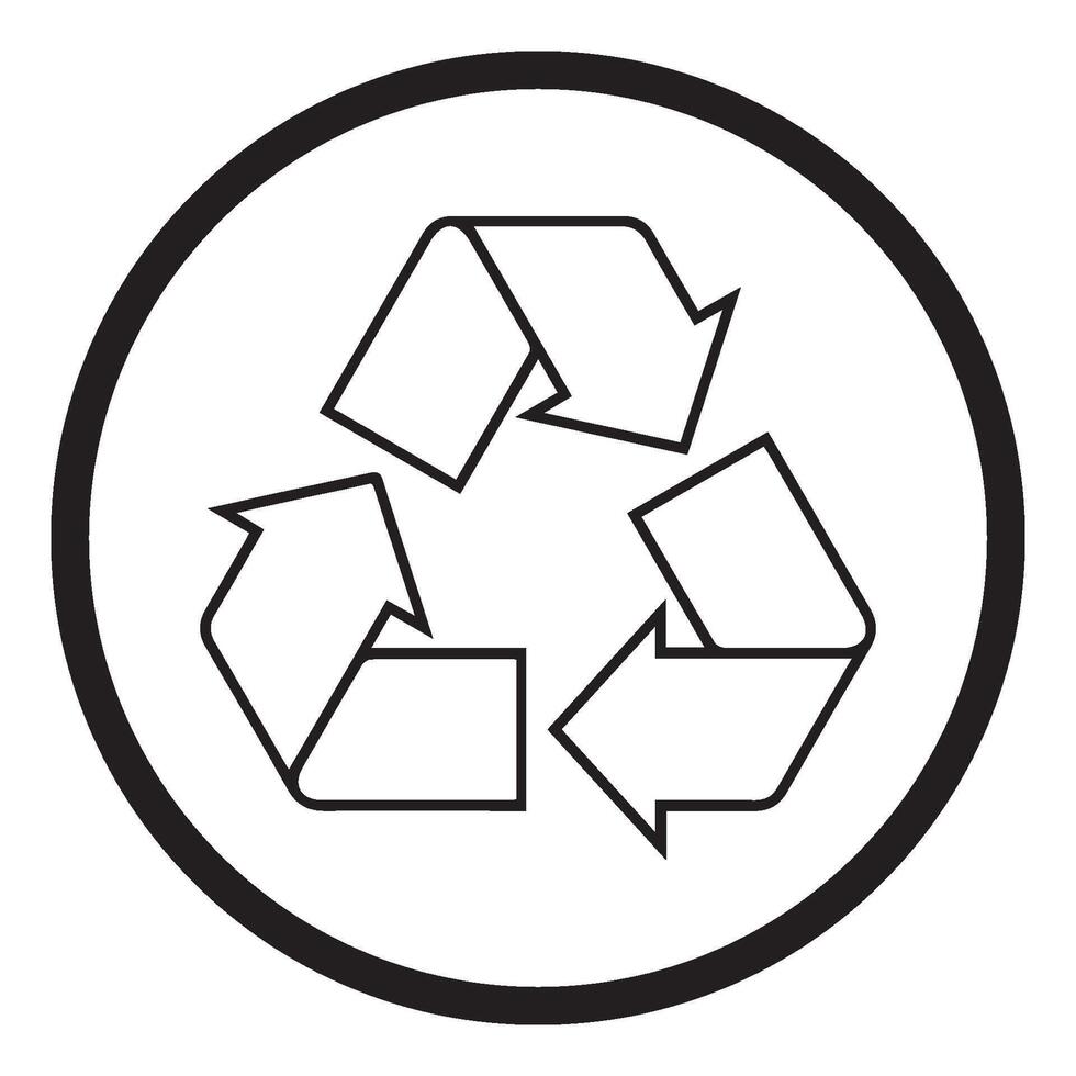 recycle icon logo design vector