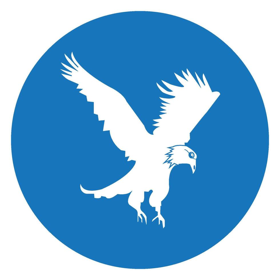 flying eagle icon design vector