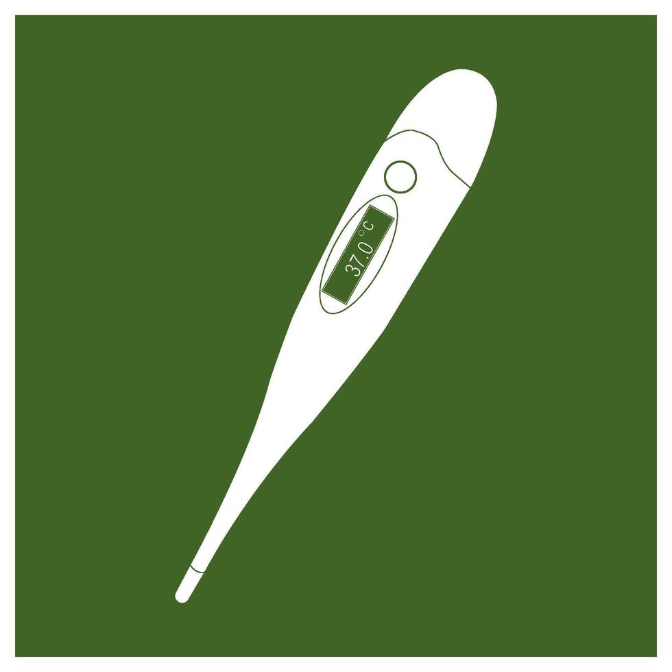digital thermometer icon vector