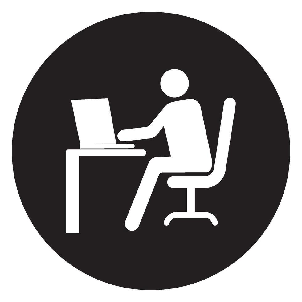 work from home logo template vector