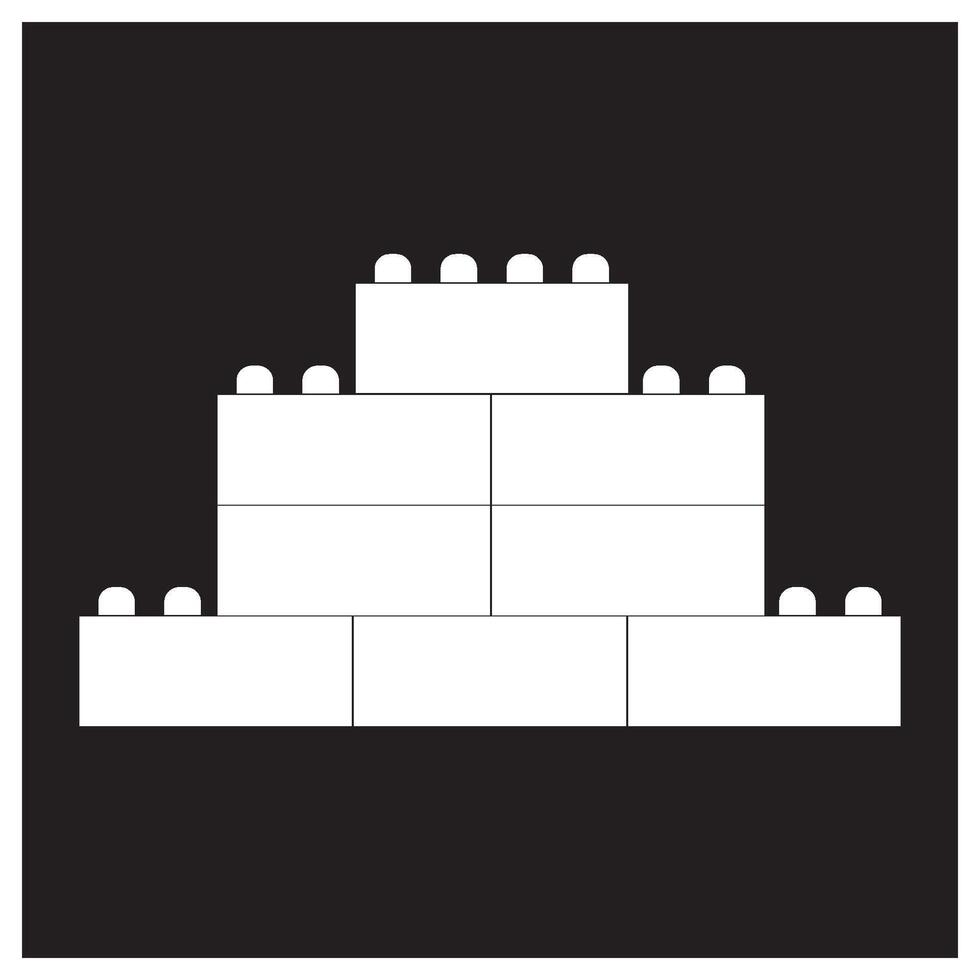 Building block icon symbol design vector