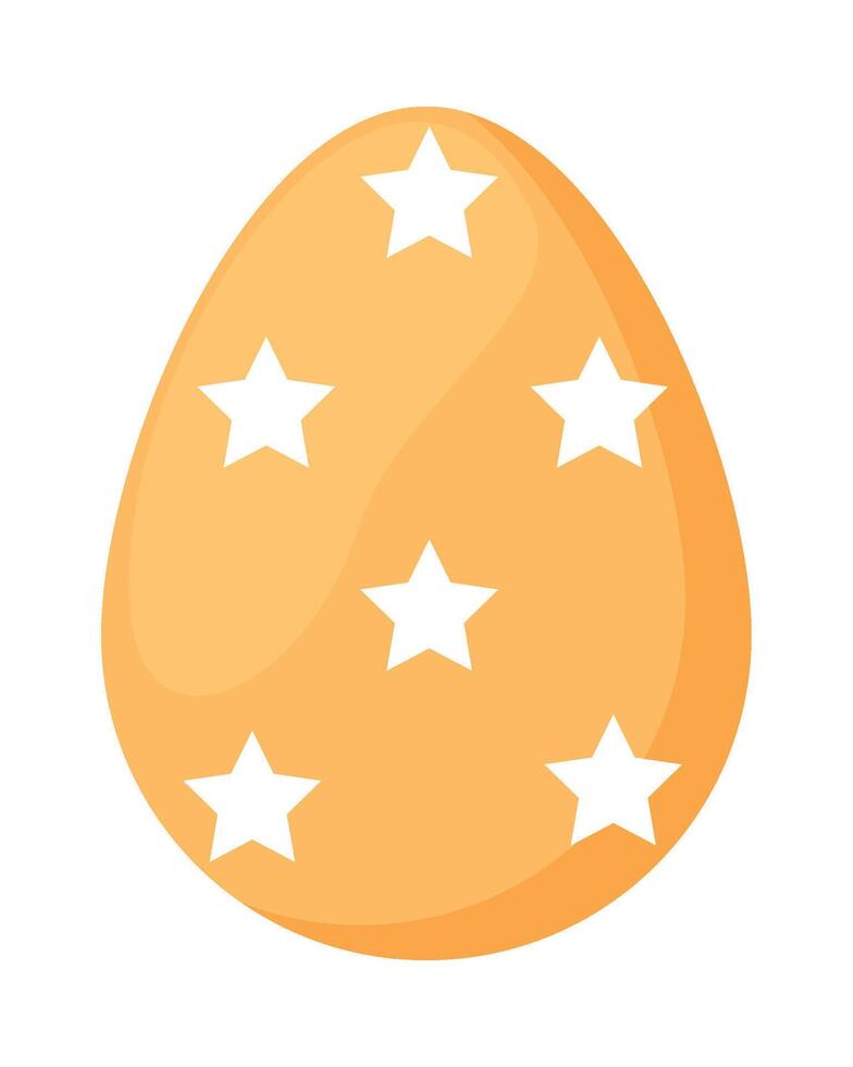 Easter egg with stars vector