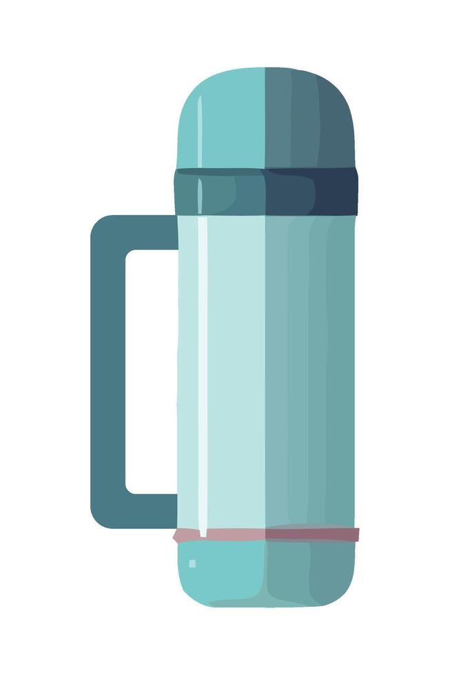 Thermos flask illustration vector