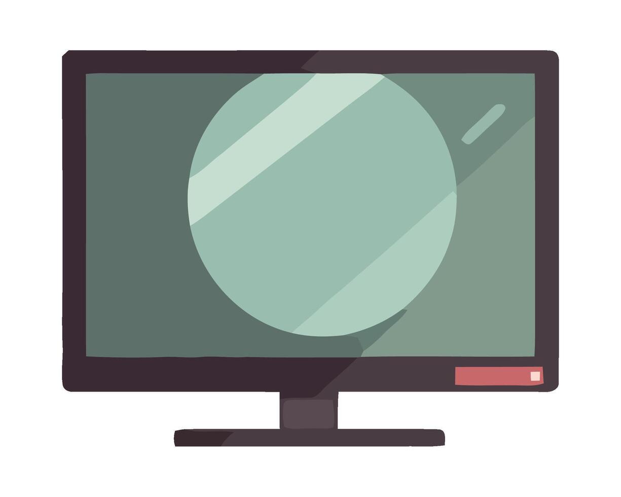 Monitor computer monitor flat design illustration design vector