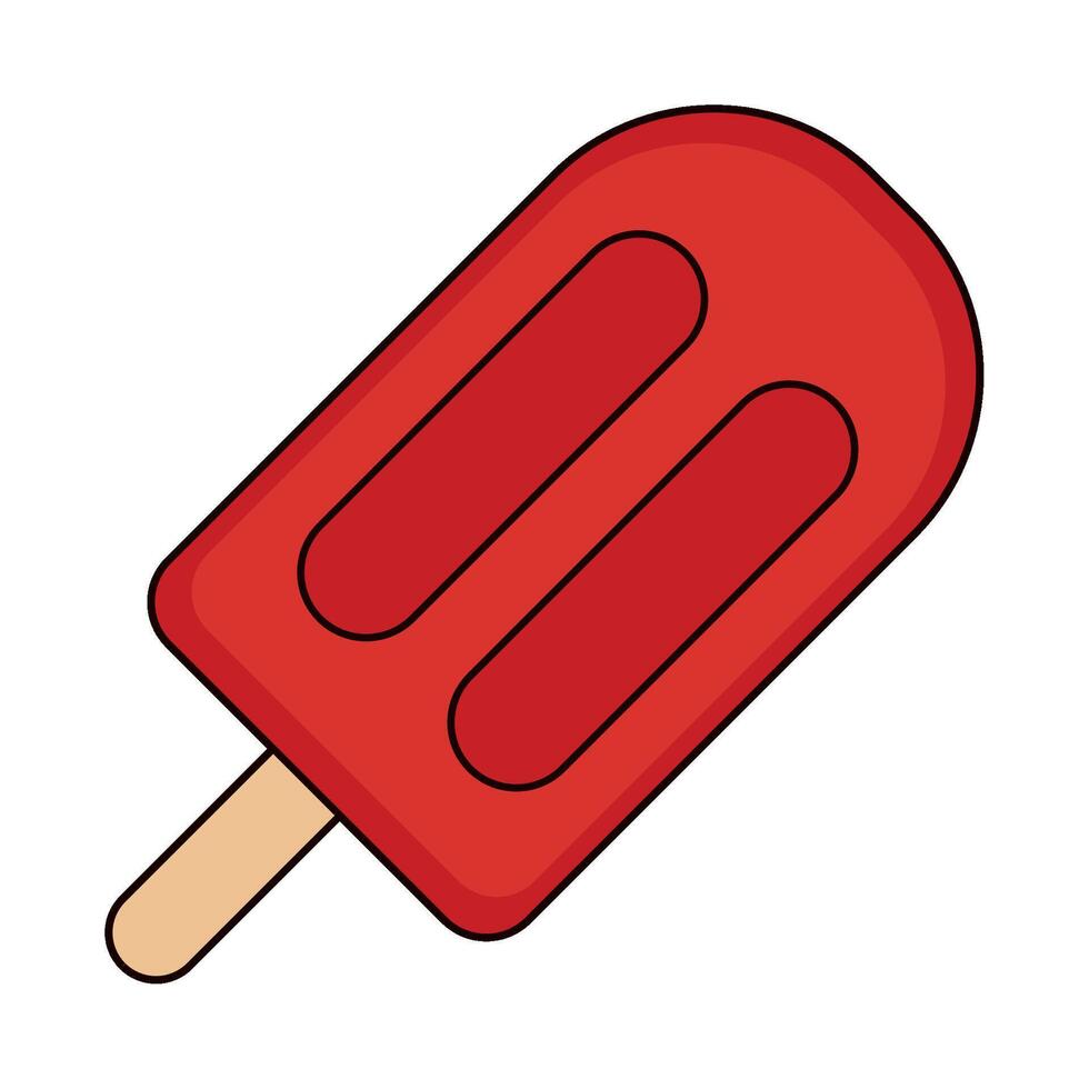Ice cream popsicle icon illustration design vector