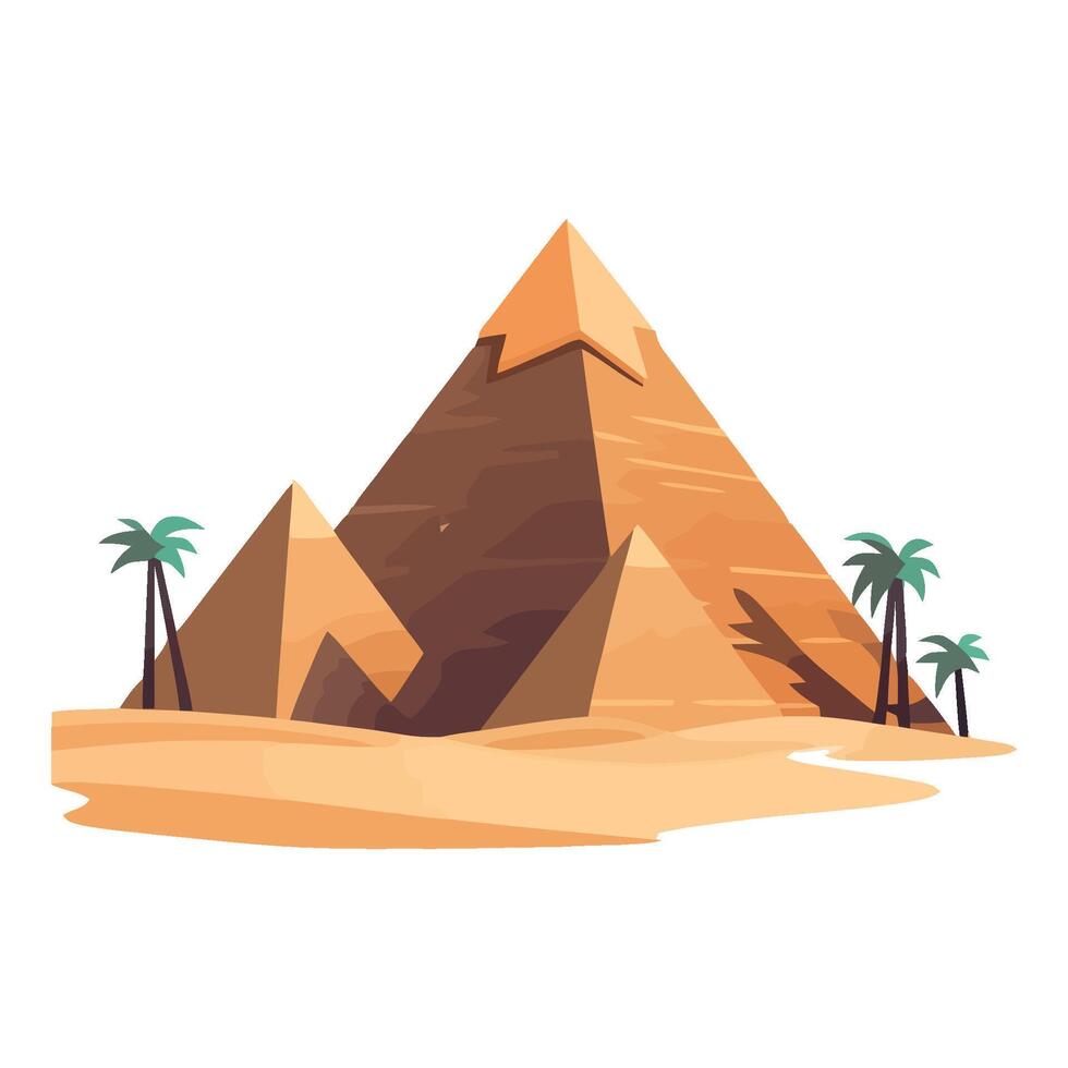 Egyptian pyramids, desert, desert landscape, desert landscape, desert landscape, desert landscape vector