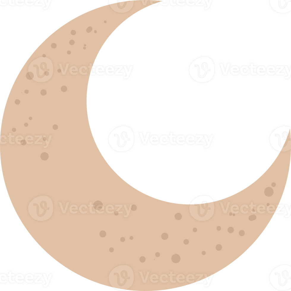 A crescent with a black background png