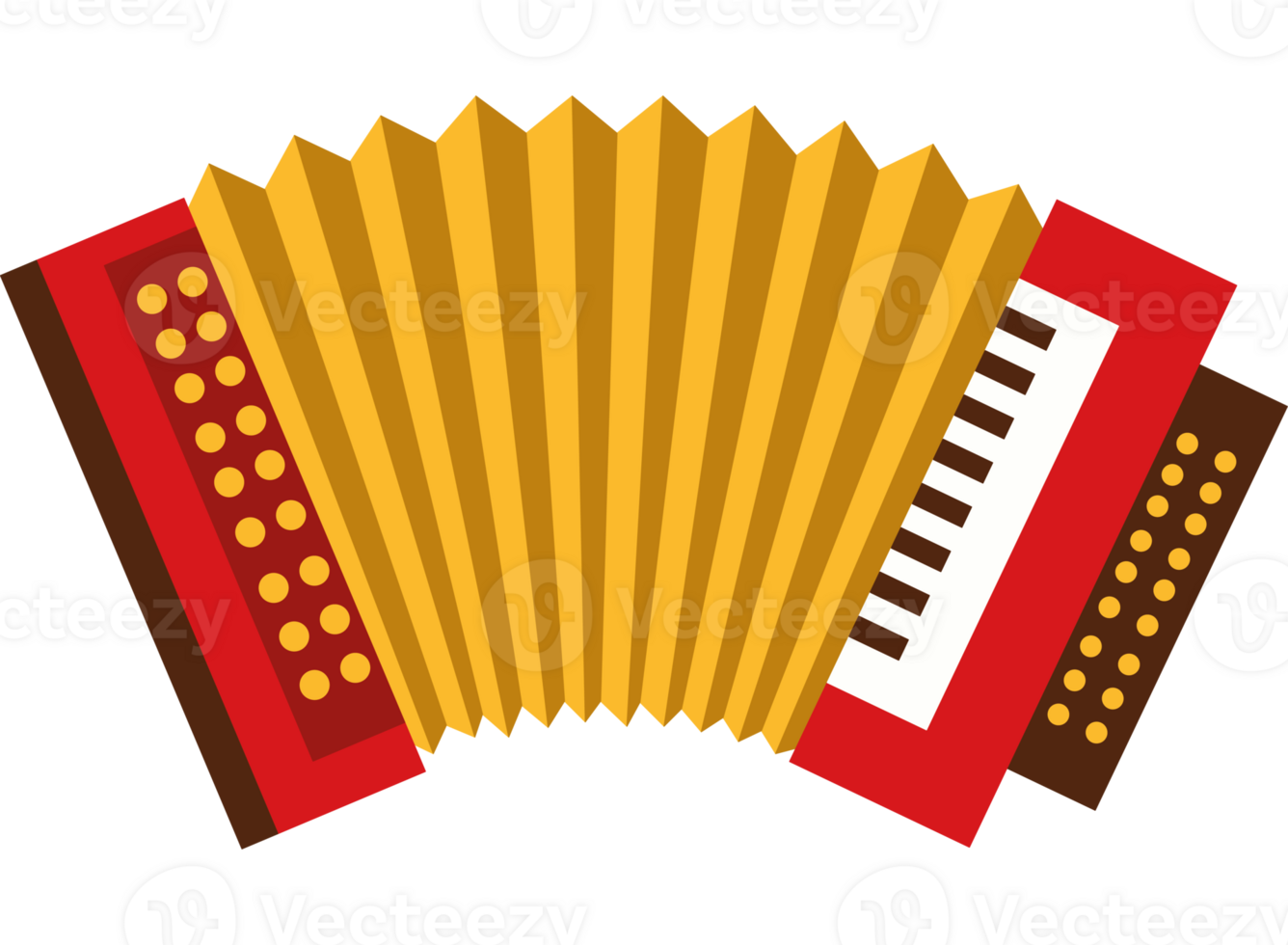 An accordion is shown on a black background png
