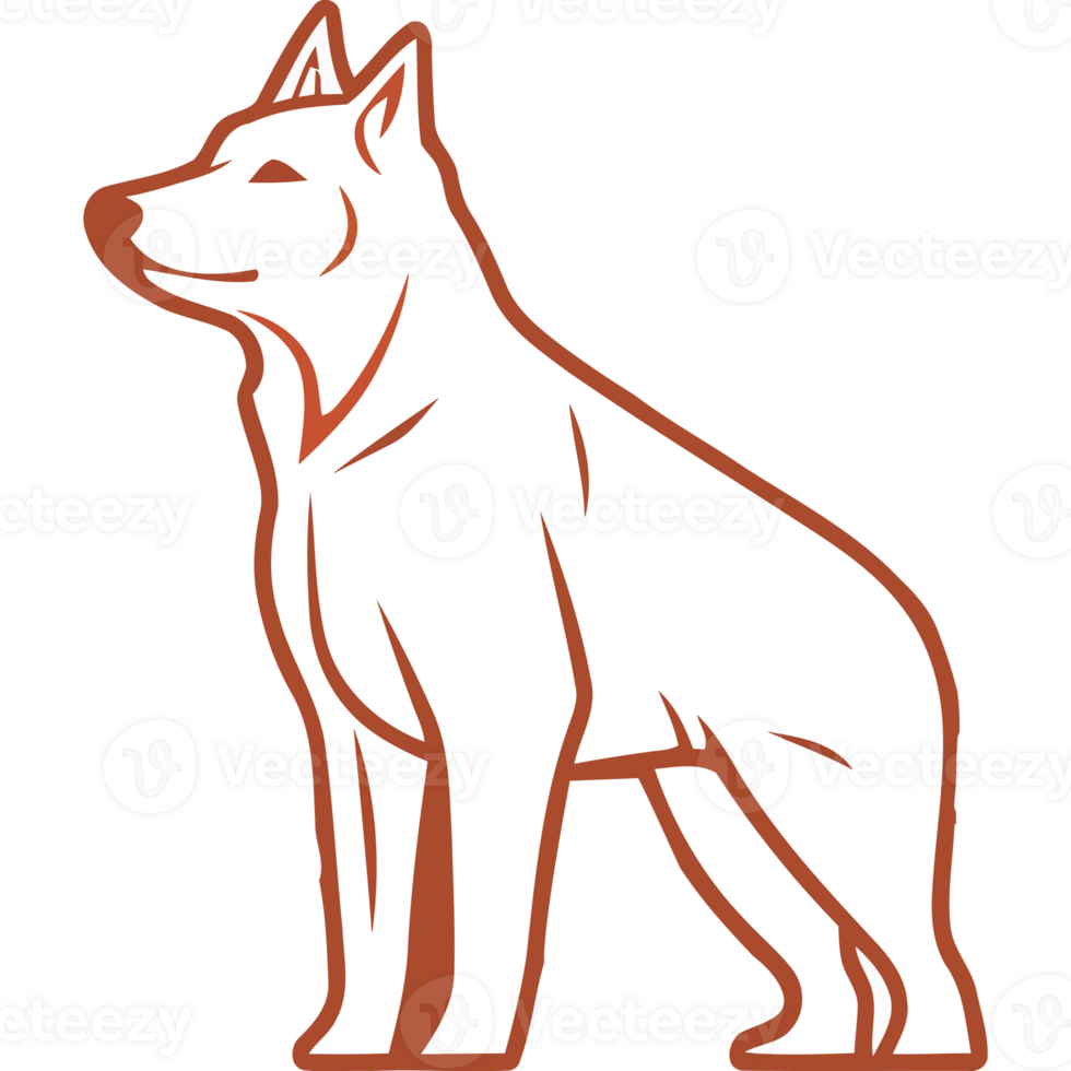 A white and brown dog standing on a black background png