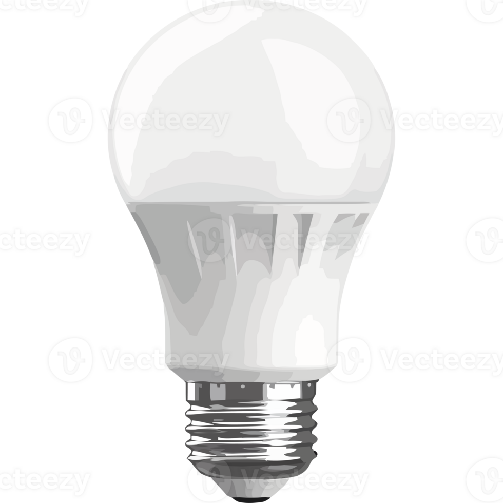 A light bulb is shown on a black background png