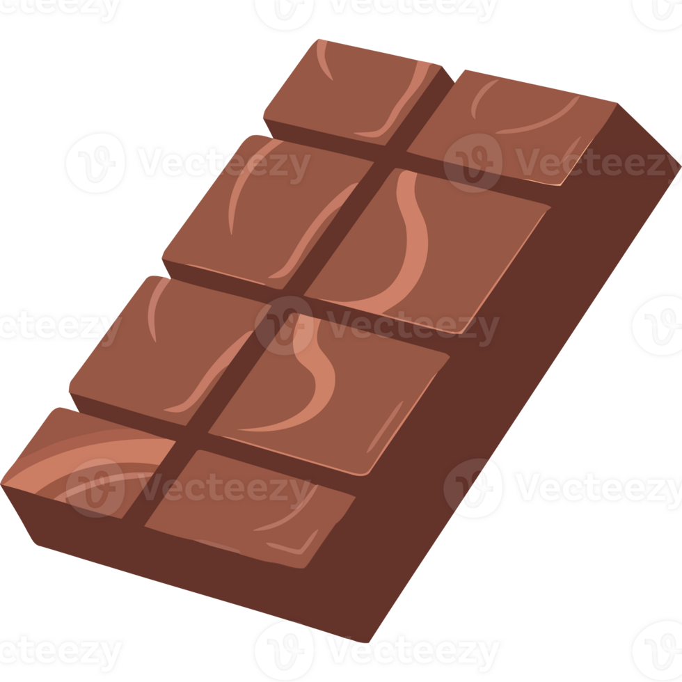 A chocolate bar on a black background png