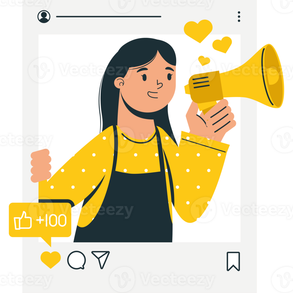 Instagram story illustration png