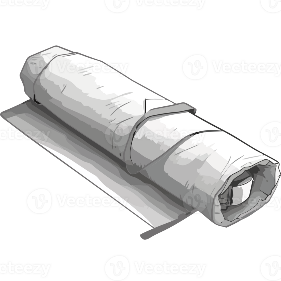 A rolled up piece of paper on a black background png