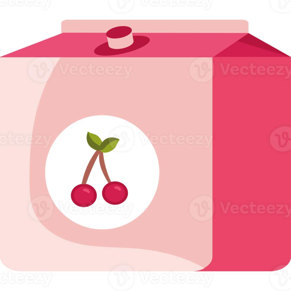 A box with cherries on it png