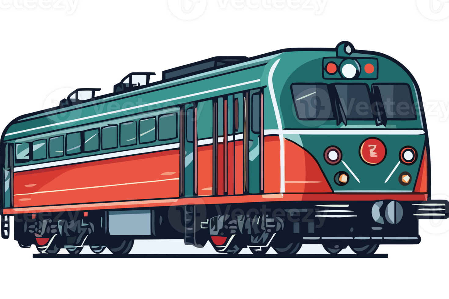 A cartoon train on a black background png
