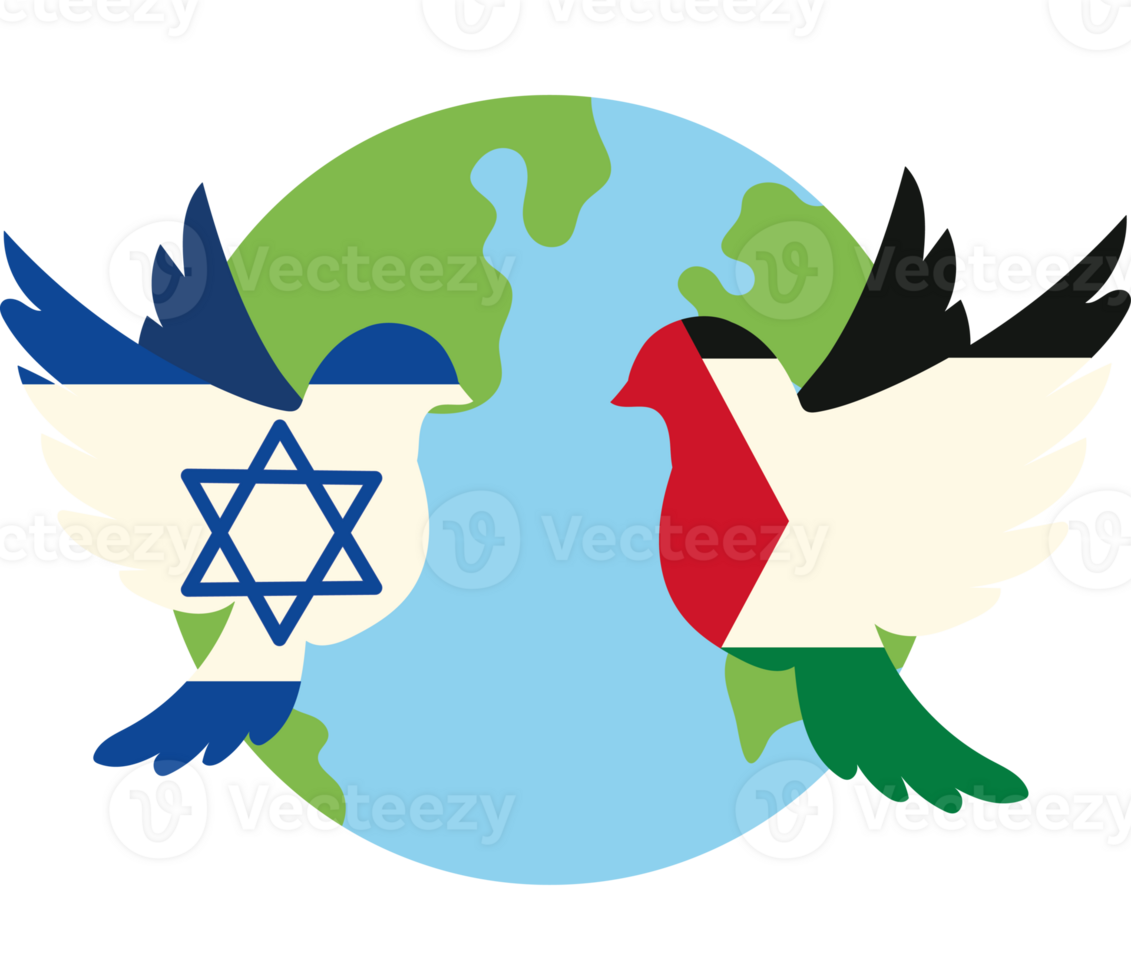 Israel and palestine - a bird's eye view png
