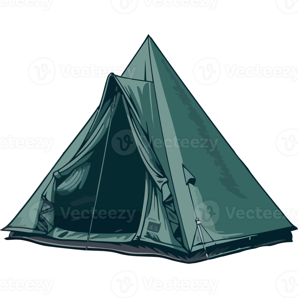 A tent is shown on a black background png